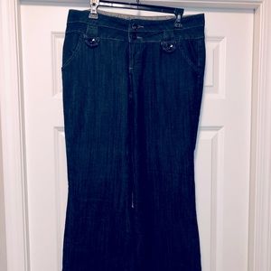 Gently worn - full length boot cut dress jeans